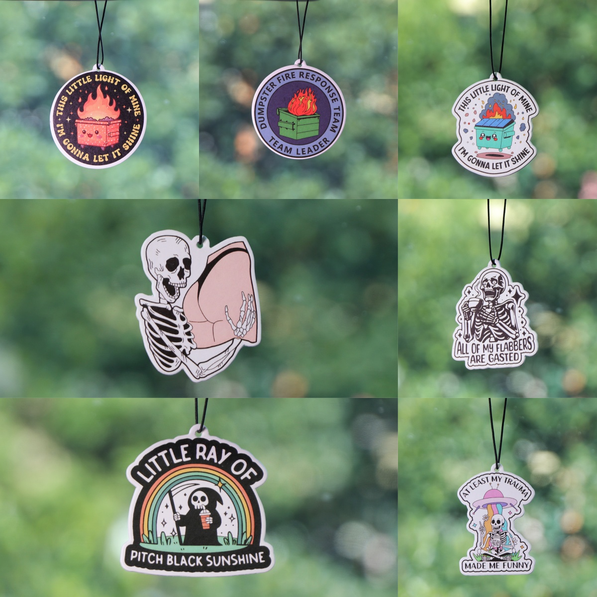 Fragrance Quotes - Karikatür Çöp Kovası Tırnaklar Araba Aromaterapi