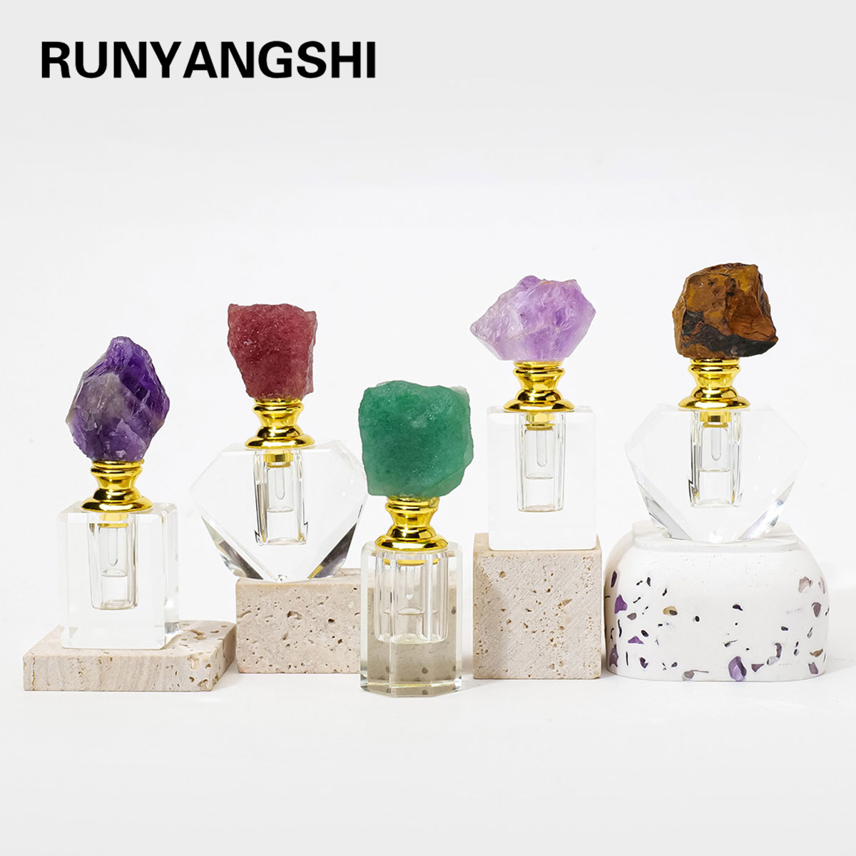 Perfume Fragrance Book - 1 adet doğal ametist kristal küme