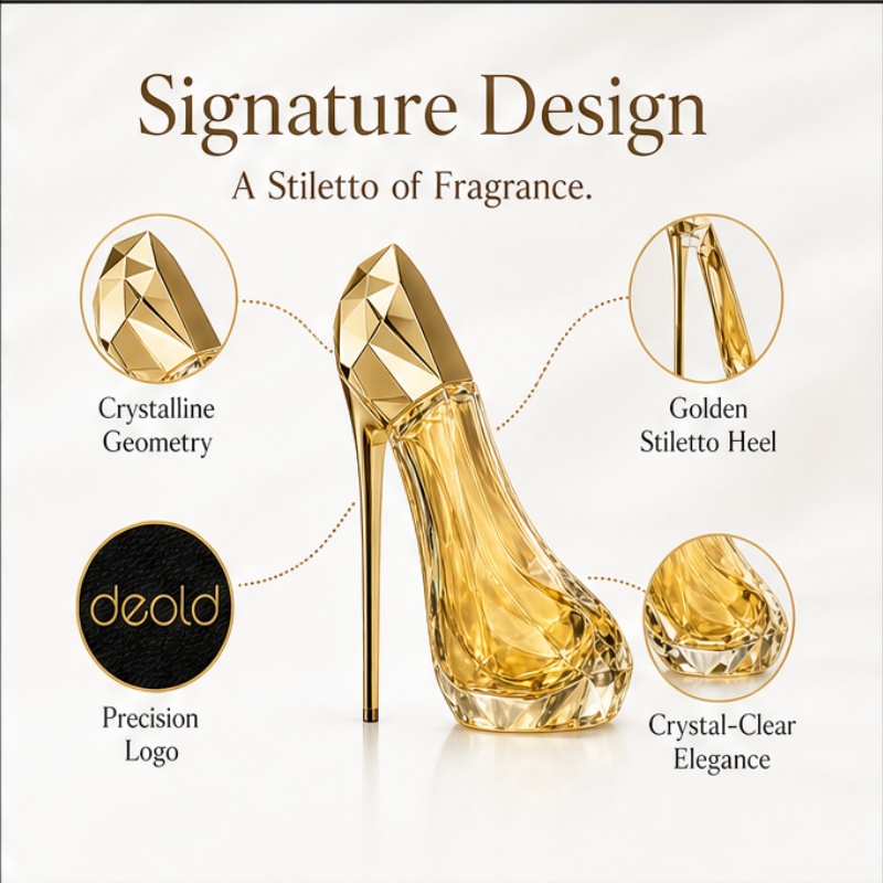 Lüks altın rengi topuklu ayakk - Perfume High Fragrance incelemesi ve fiyatı